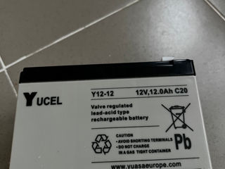 Yuasa Yucel 12v 12Ah Lead Acid Battery новый!!! foto 2