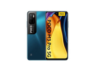 Poco M3 Pro 5G 4/64Gb Blue - всего 3199 леев! foto 1