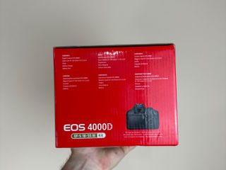 Canon EOS 4000D Kit sigilat, doar 4999mdl foto 3