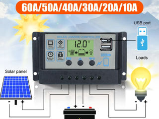 PWM DY2420DU 20А/40A Solar Panel Controller - Контроллер для солнечных панелей 24V 12V DC 20A - 40A foto 4