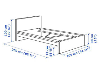 Pat modern Ikea  de calitate superioară foto 5