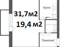 Apartament cu 1 cameră, 32 m², Râșcani, Chișinău