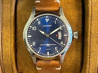 Junkers J1 Pilot 40mm Наручные часы из Германии механика DE 499€ Swiss Watch Ceas de mana Breitling фото 2