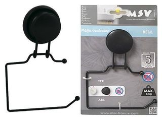 Держатель Для Бумаги Wc На Присоске Msv Mega 18.2Cm Черный