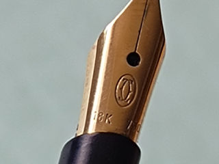 Cartier  Santos Satin   Fountain Pen 18k (750)  Nib foto 9