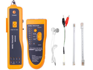 Тестер для кабеля Ethernet LAN проводов RJ45 RJ-11 foto 0