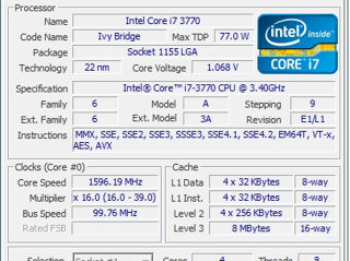 PC i7-3770 video GTX1050ti Ram 16 Gb