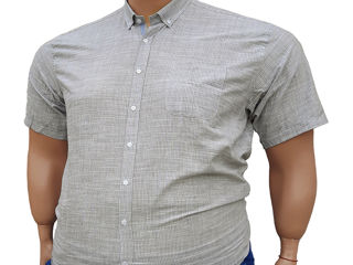 Большой размер мужская летняя рубашка из натуральной тонкой ткани.