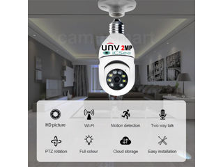 Camera IP Robot WiFi Bec 2MP soft: icsee Microfon, dinamic, inregistrare video pe micrCD foto 6