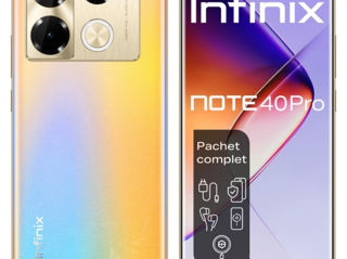 Infinix note 40 Pro ,12/256Gb, 4 G ,Gold , Nou sigilat