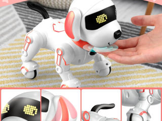 Caine robot interactiv jucaus cu telecomanda/ Игривый интерактивный робот-собака с дистанционным foto 5