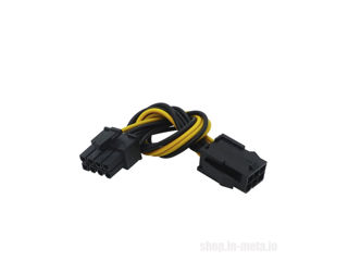 1 x 6 pin to 1 x 8 pin Cablu prelungitor - adaptor 1 x 6 pini la 1 x 8 pini foto 2