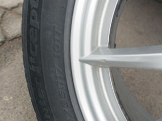 Discuri R17, 5*112, , Rizina 225/55/17 Hankook foarte moi. M+S. + Bolturi. foto 4