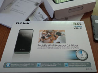 мобильный роутер в упаковке D-Link DWR-730 с wifi под сим карту модем 2G/3G foto 2