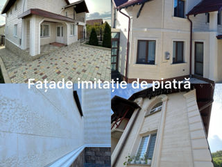 Fațade imitare piatra travertin. foto 8