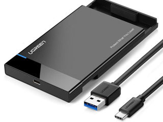 Внешний корпус Ugreen для HDD/SSD 2.5 USB-C + чехол Ugreen