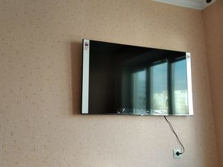 Установка телевизоров на стену. Instalare televizor pe perete. Instalare suport tv. Suport tv. foto 2