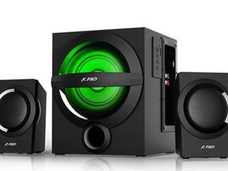 Speakers F&D A140X Black, Bluetooth, Usb Reader, Led, Remote Control, 37W / 13W + 2 X 12W / 2.1 foto 1