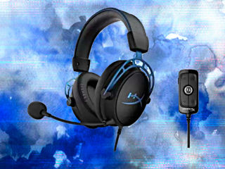 Наушники - «HyperX Cloud Alpha S HX-HSCAS-BL/WW Black-Blue» foto 1