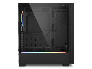 Корпус - «Sharkoon RGB LIT 100 Black w/o PSU» foto 3