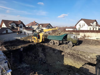 Saparea cotlovanului cu excavator și kamaz!!! foto 5