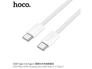 Cablu de date de încărcare HOCO X105 Hero 60W de la Type-C la Type-C foto 2