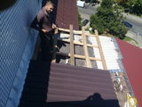 Ремонт крыша балкона из профнастила 9980+утепление крыши пенопласто!!! foto 1