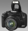 Canon 450D lens 55-250mm +flash 430 ex II+ geanta