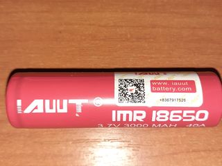 Аккумулятор IMR 18650  3.7 v  3000 MAH  40 A foto 3