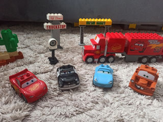 Lego Duplo набор Молния Мак Куин в наборе 5 машинок и автовоз!!!