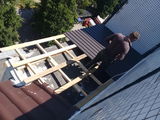 Ремонт крыша балкона из  профнастила 322+утепление крыши пенопласто!!! foto 4