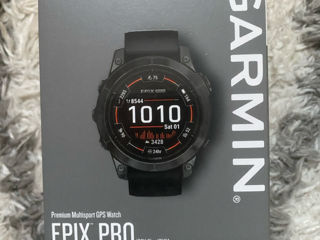 ceas Garmin Epix Pro nou , negru 47 mm.