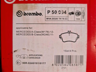 Placute de frinare brembo w246 w176 mercedes foto 1