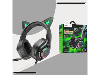 Căști Gaming - Luminous cat ear foto 3