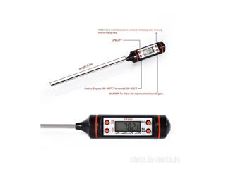Thermometer tp101 pro - кухонный термощуп - термометр для пищи, жидкости. foto 2