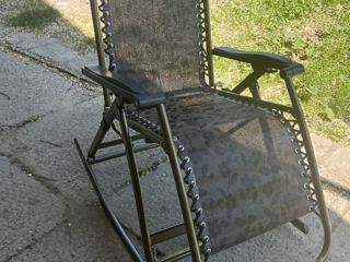кресло-качалка шезлонг предназначено для комфортного отдыха на даче, природе, рыбалке. фото 5