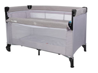 39968 FreeOn Bedside Patut pliant cu etaj suplimentar, Cu laterala reglabila