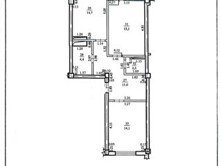 Apartament cu 2 camere, 68 m², Ciocana, Chișinău foto 2