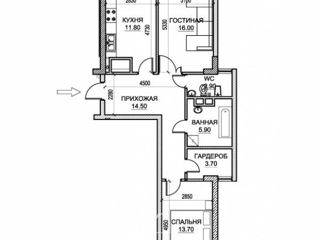 Apartament cu 2 camere, 74 m², Ciocana, Chișinău foto 9