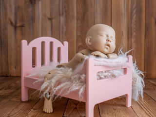 Реквизит для съемки новорожденных Кроватки для новорожденных Newborn photo prop pentru nou-născuți foto 4