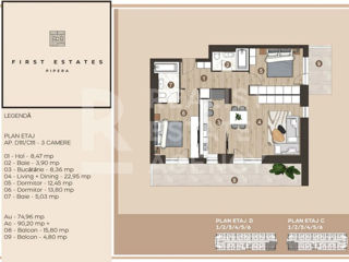 Vânzare, apartament, 3 camere, First Estate Pipera, București foto 2