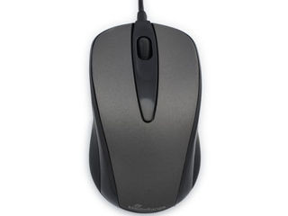 MediaRange Wired 3-button optical mouse, black/grey foto 2