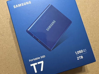 Portable SSD T7 USB 3.2 2TB, New 2024. Capacitate 2 TB. Produs 2024.