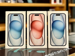 Iphone 15 Pink / Blue / Black / Green / Yellow Garantie 12luni + cadou foto 1