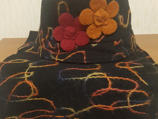 Стильная  шапочка Evita Peroni (Швеция),комплект шляпка с шарфиком  Италия foto 5