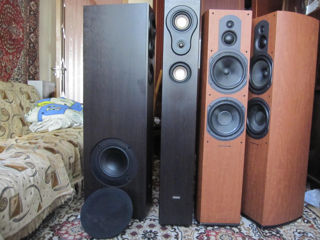 Идеальные -avance e 600 и wharfedale diamond 9.6  3-полосные колонки- 4-динамика -пара  4000 лей
