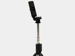 Монопод-штатив, трипод телескопическая селфи-палка Selfie Stick S03 с Bluetooth пультом, черный foto 6