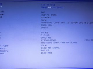 DELL Vostro 2520 / i3 2.30 GHz / 8gb RAM / 500 hdd / 80 euro foto 6