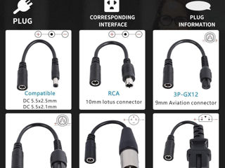 Incarcator pentru trotinete 42V 2A 6 tipuri de conexiuni foto 3