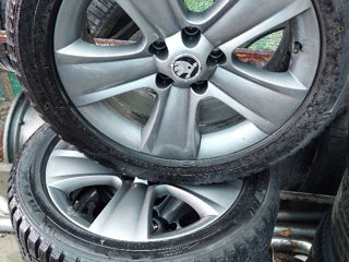 4 Jante cu Cauciucuri 225/50 R17 de Iarna Skoda 5x112 foto 5